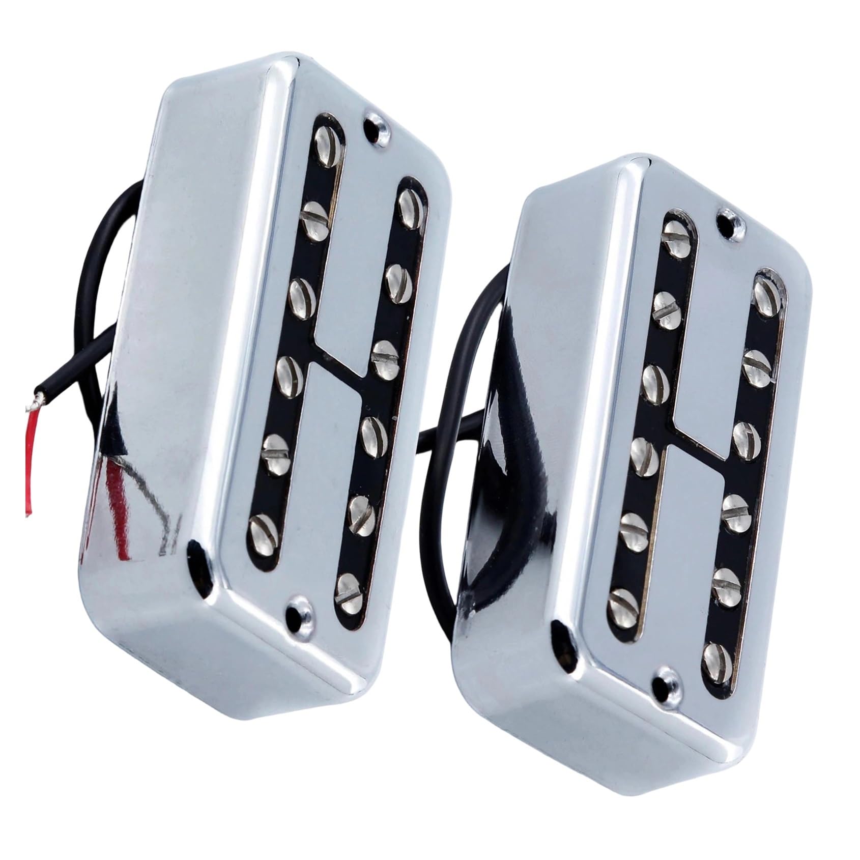 Przetworniki Gitarowe Zestaw Przetworników Humbucker Do Gitary Akustycznej Do Profesjonalnych Akcesoriów Do Instrumentów(Chrome NB Set)
