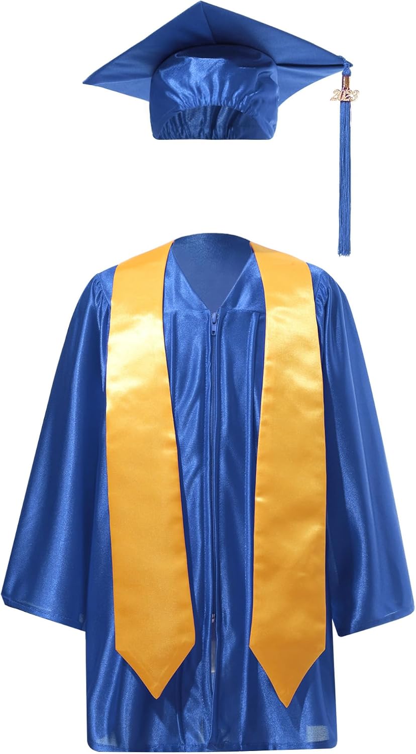 Choomomo Kids Deluxe Graduation Set Graduation Cap Gown Outfits for Preschool and Kindergarten