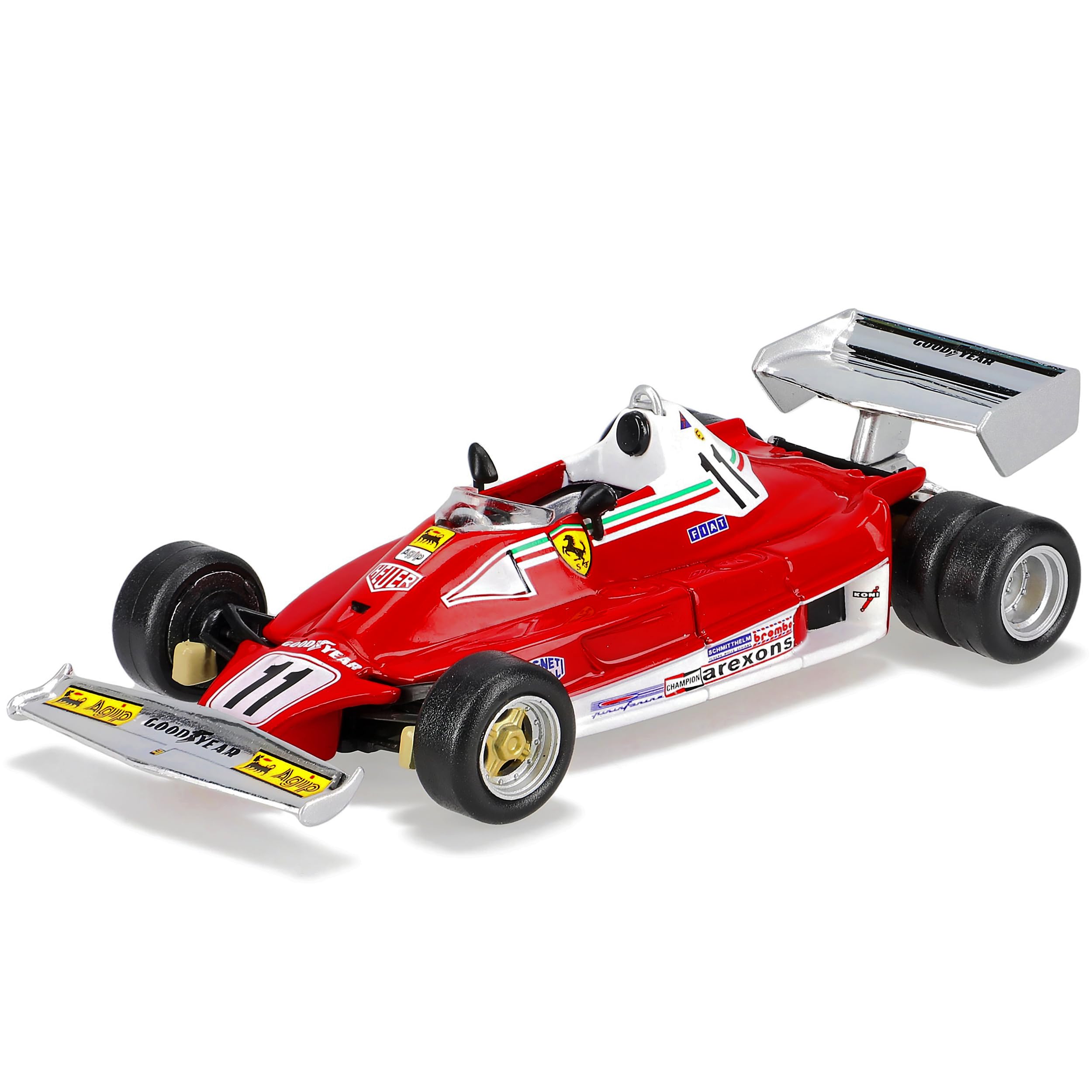 Ixo Ferrari F1 312 T2 Niki Lauda Weltmeister 1977 6 Räder mit Sockel 1/43 Modell Auto