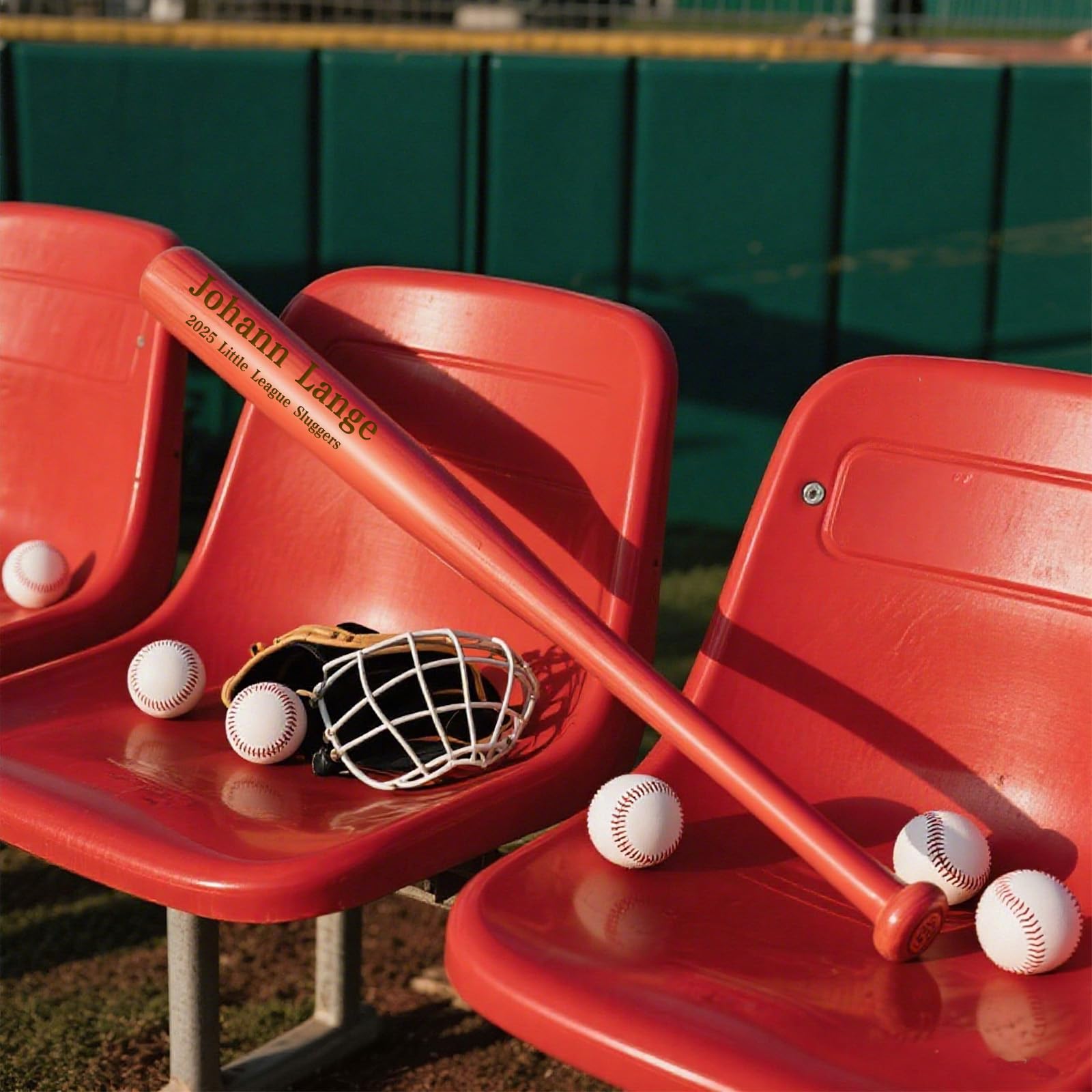 Mini battes de baseball personnalisées en bois 45,7 cm Tee Ball Entraîneur Team Training Games Gravé Cadeau