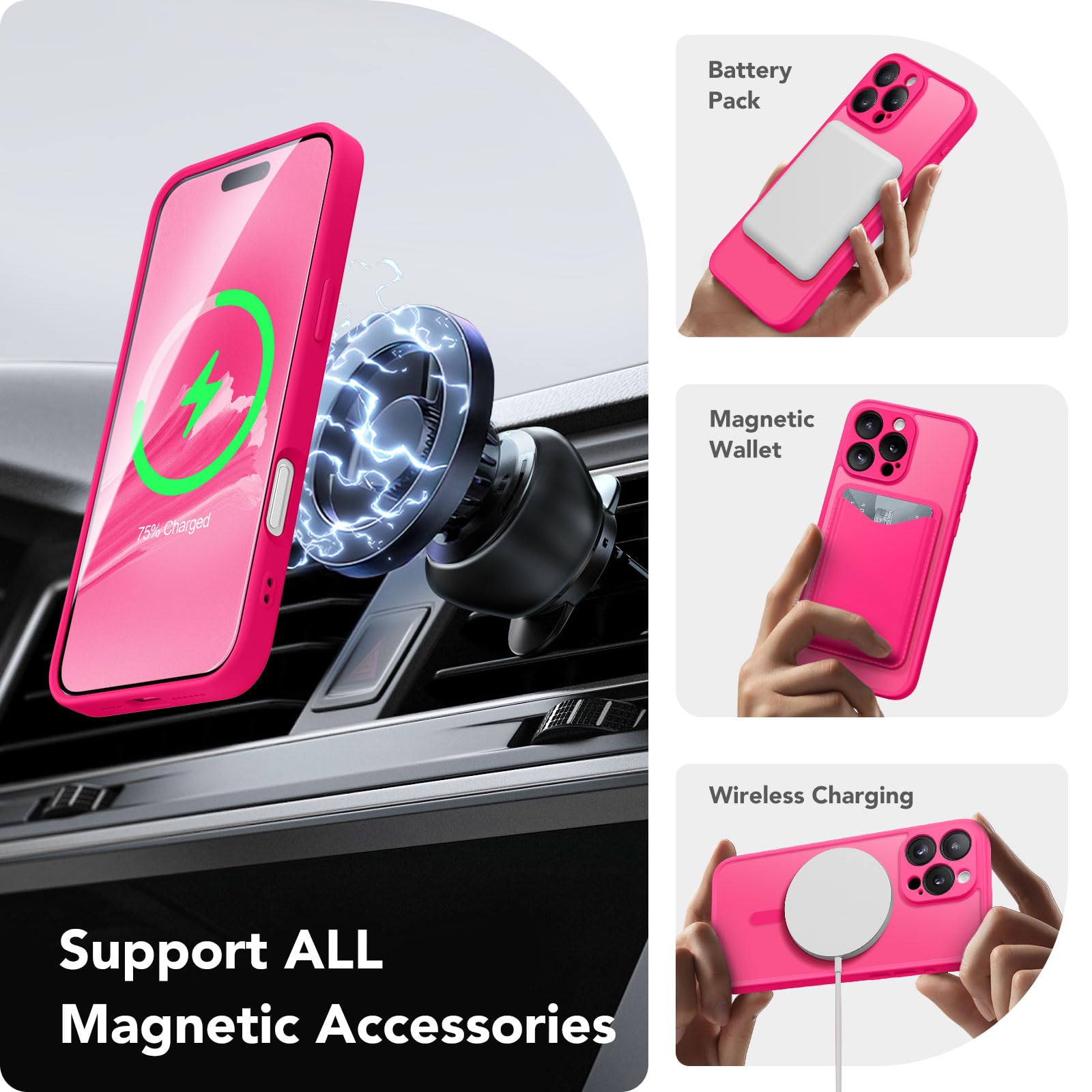CAPRARO Magnetic Compatible with iPhone 16 Pro Max Case - Image 3
