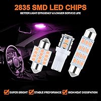 Vista 5 de 24 Piezas de Bombillas LED de Luz de Cúpula para Interior de Coche Kit de Bombillas de Repuesto 194 T10 DE3175 578 31mm 42mm para Mapa de Coche