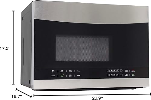 Miniatura 8 de Avanti MOTR14K3S-IS MOTR14K Horno microondas sobre la gama, 4.1 pies cúbicos de capacidad, en acero inoxidable