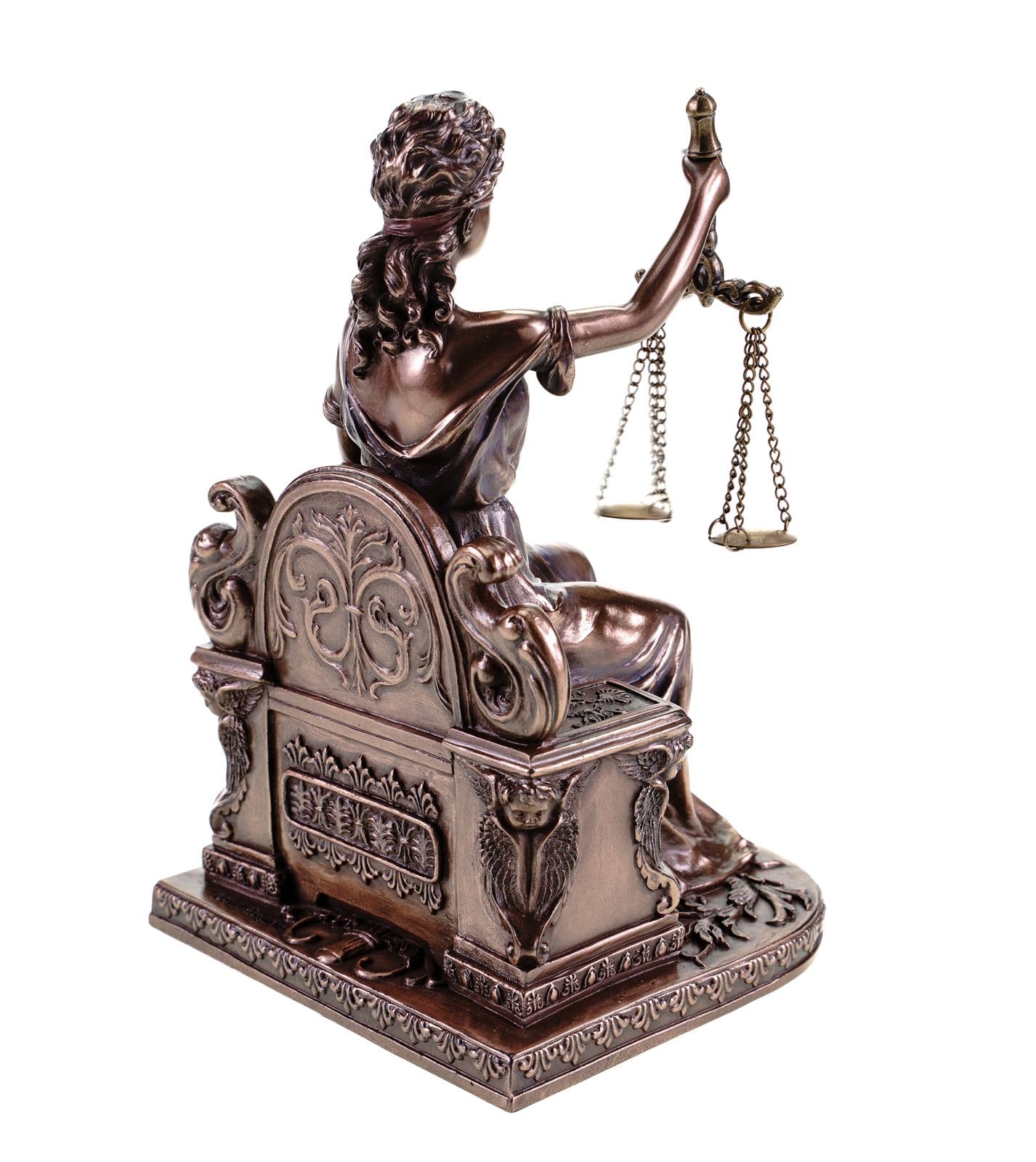 Parastone Justitia - Figura decorativa (bronce, 17,5 cm), diseño de diosa de la justicia