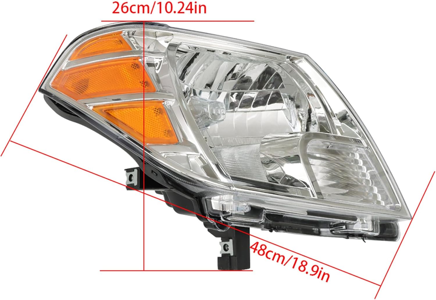 munirater Headlight Assembly Replacement for Frontier 2009-2021 Headlamp Passenger and Driver Side 26060-ZL40B, 26010-ZL40B