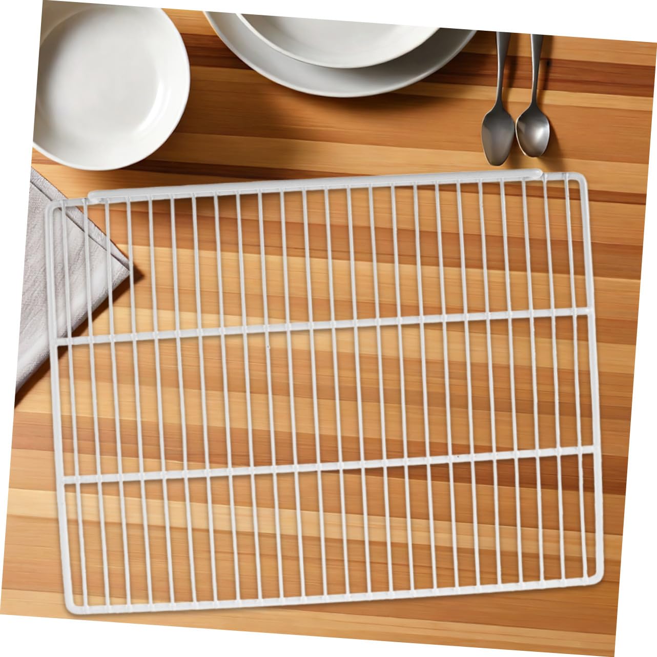 2 Piezas Estantes para Congelador de Metal Divisores Horizontales Ajustables para Refrigerador Reemplazo de Racks Resistentes para Organización de Almacenamiento
