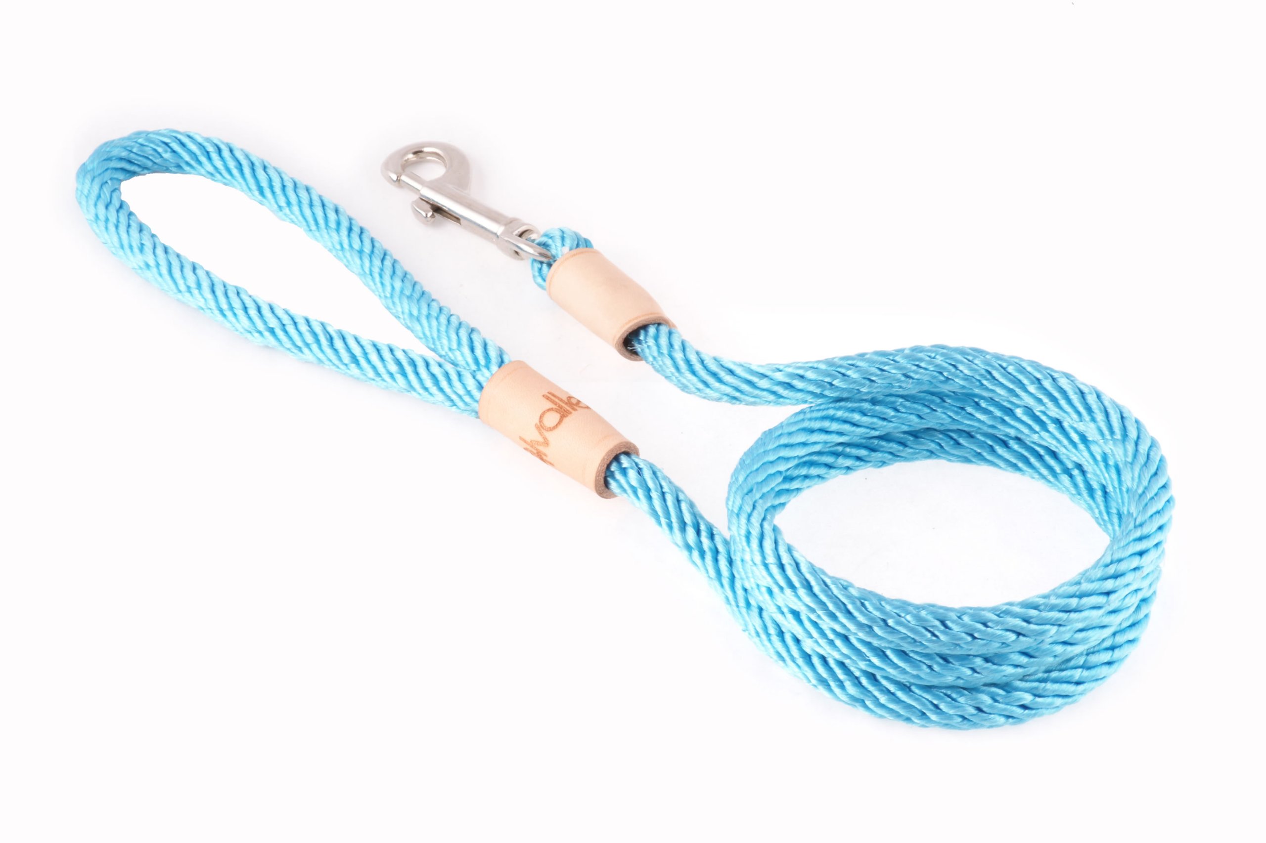 Al ValleyRope Dog Leashes with Snap Clip - Pet Leads for Dogs - Soft Braided Gentle Leash for Running, Jogging, and Sports - Sizes for Small, Medium, Large and Extra Large Dogs (Turquoise, 4ft L