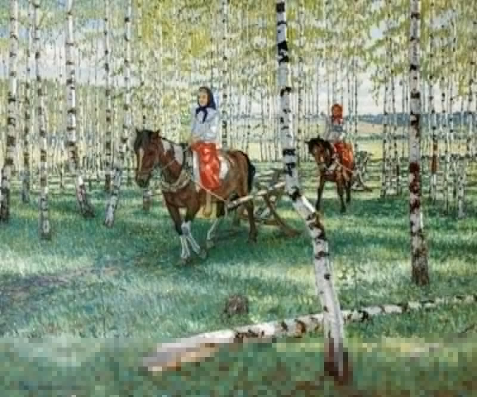 SERENDIPITP Vintage Picture Print on Canvas Wall Art Poster to Work by Nikolay Petrovich Bogdanov-belsky Artwork Print Poster for Wall Decor 60x90cm
