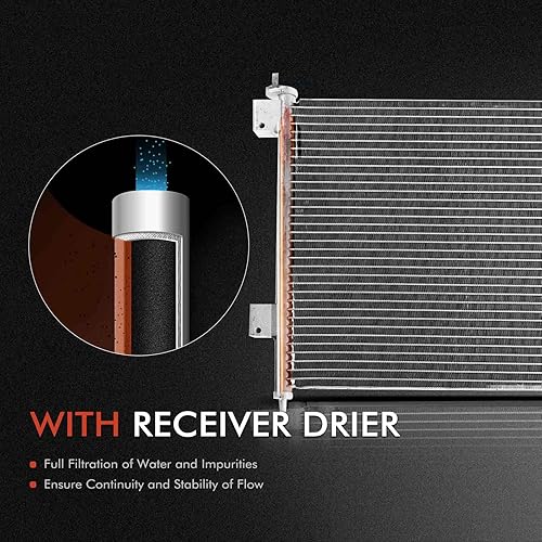 Miniatura 6 de A-Premium Reemplazo del condensador A/C # 3006, 3029 - Compatible con Mazda 626 2.0L 2.5L 1998 1999 2000 2001 2002