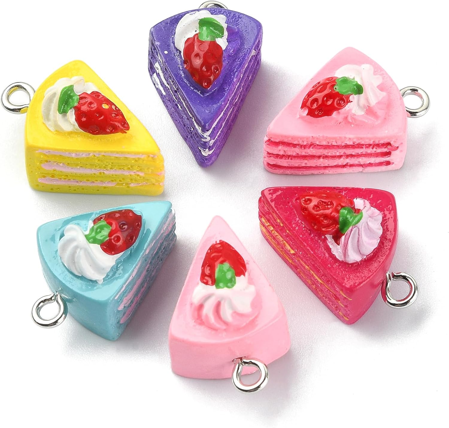 KitBeads 50pcs Resin Mixed Colors Imitation Food 3D Sweet Food Dessert Charms for Jewelry Making Bulk - Image 8