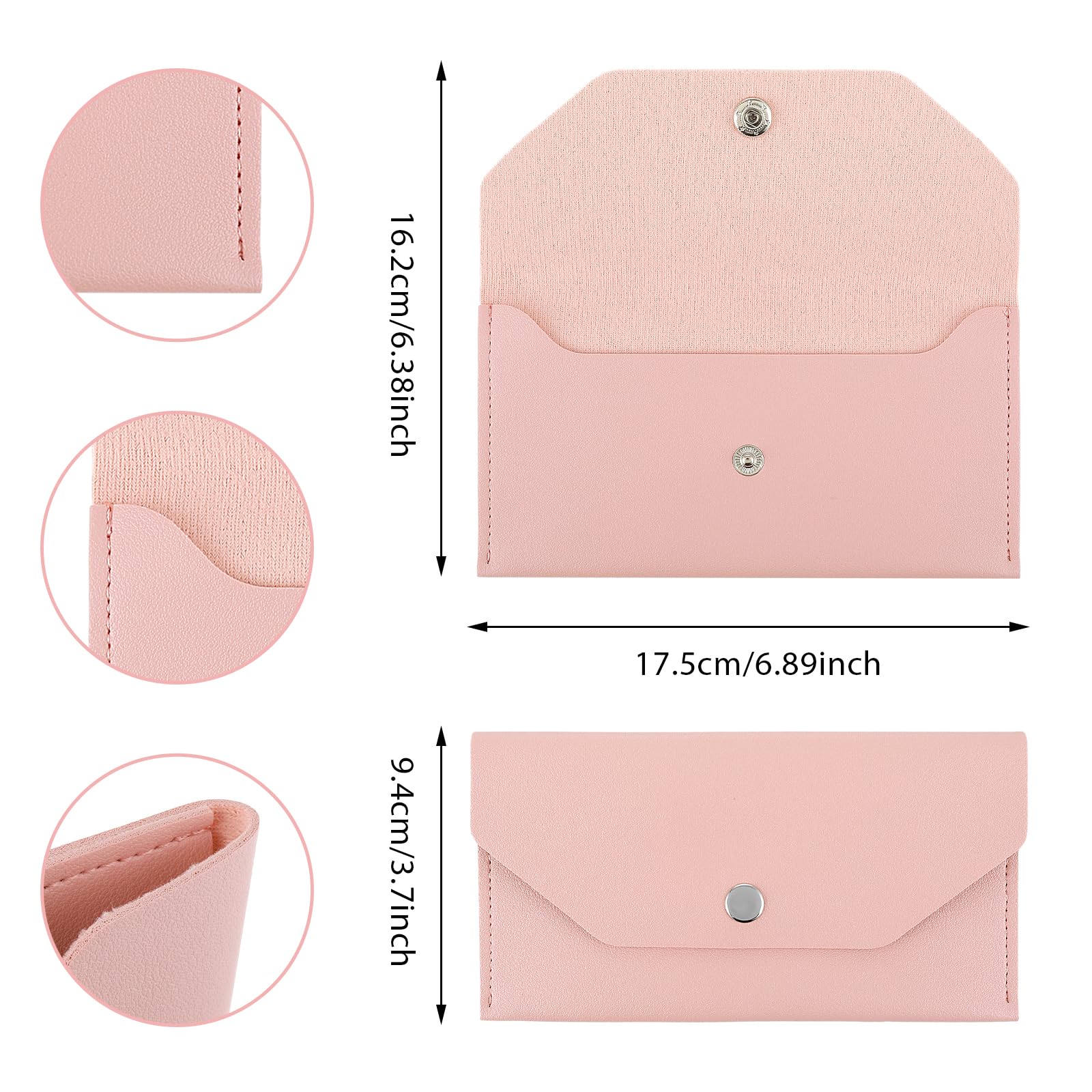 Mabor Geldbörse Damen Klein PU-Leder Geldbeutel Damen Rosa Geldbörse Lang Wallet for Women für Einkaufen Reisen Handy Aufbewahrung,Kein Falten Banknoten Nötig(17,5cm)