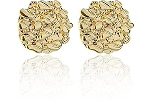 Nuggets Earrings 925 Sterling Silver Stud Earrings