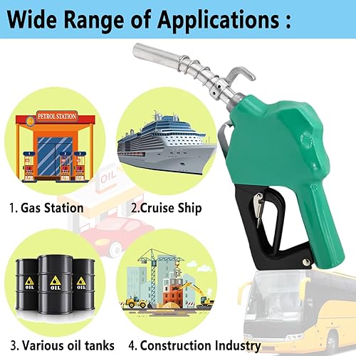 Miniatura 7 de Boquilla de combustible automática NPT de 34 pulgadas, boquilla de combustible de apagado automático LIYYOO de alto flujo, boquilla de llenado de
