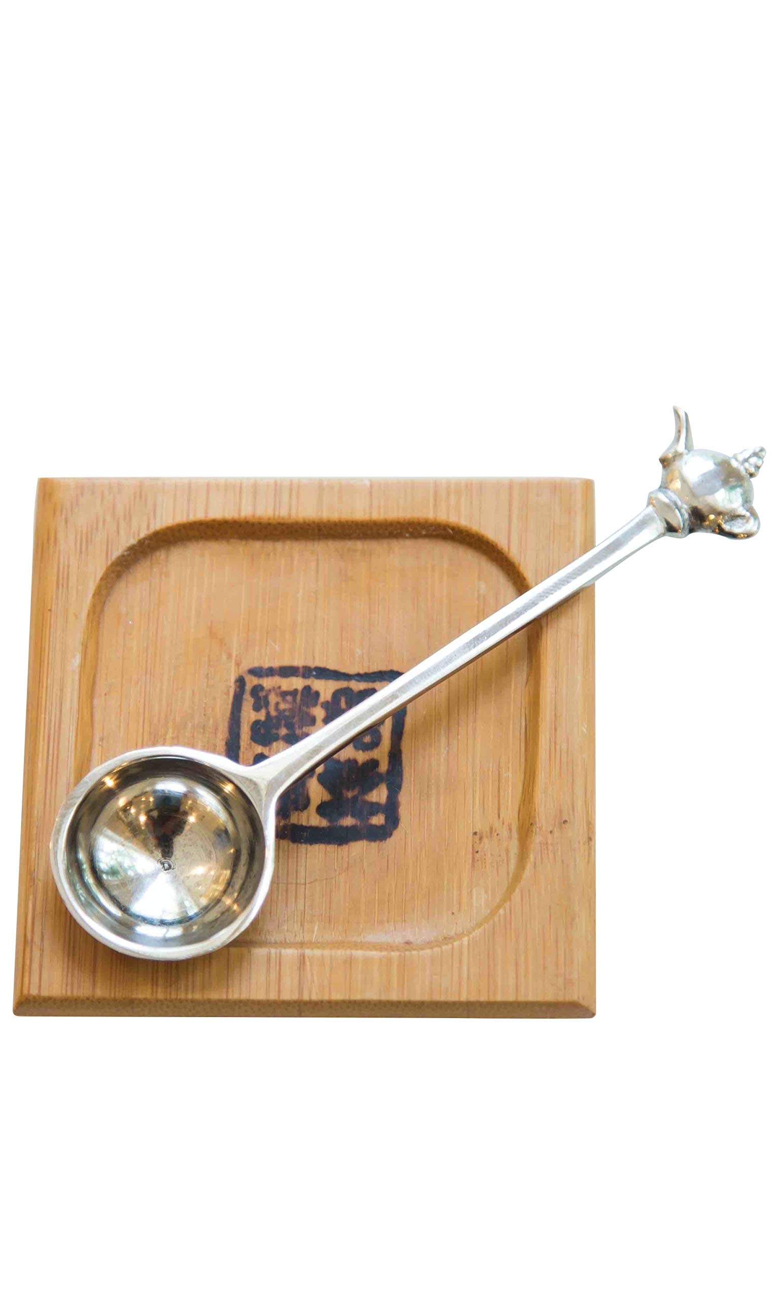 Sancha Tea Boutique, Perfect Tea Measuring Spoon, Made in Brass, Hand Crafted, Glossy Silver Finish, Green & Oolong Tea Measuring Spoon (2gm Measure) (B08TM461ZT) Amazon Price History, Amazon Price Tracker