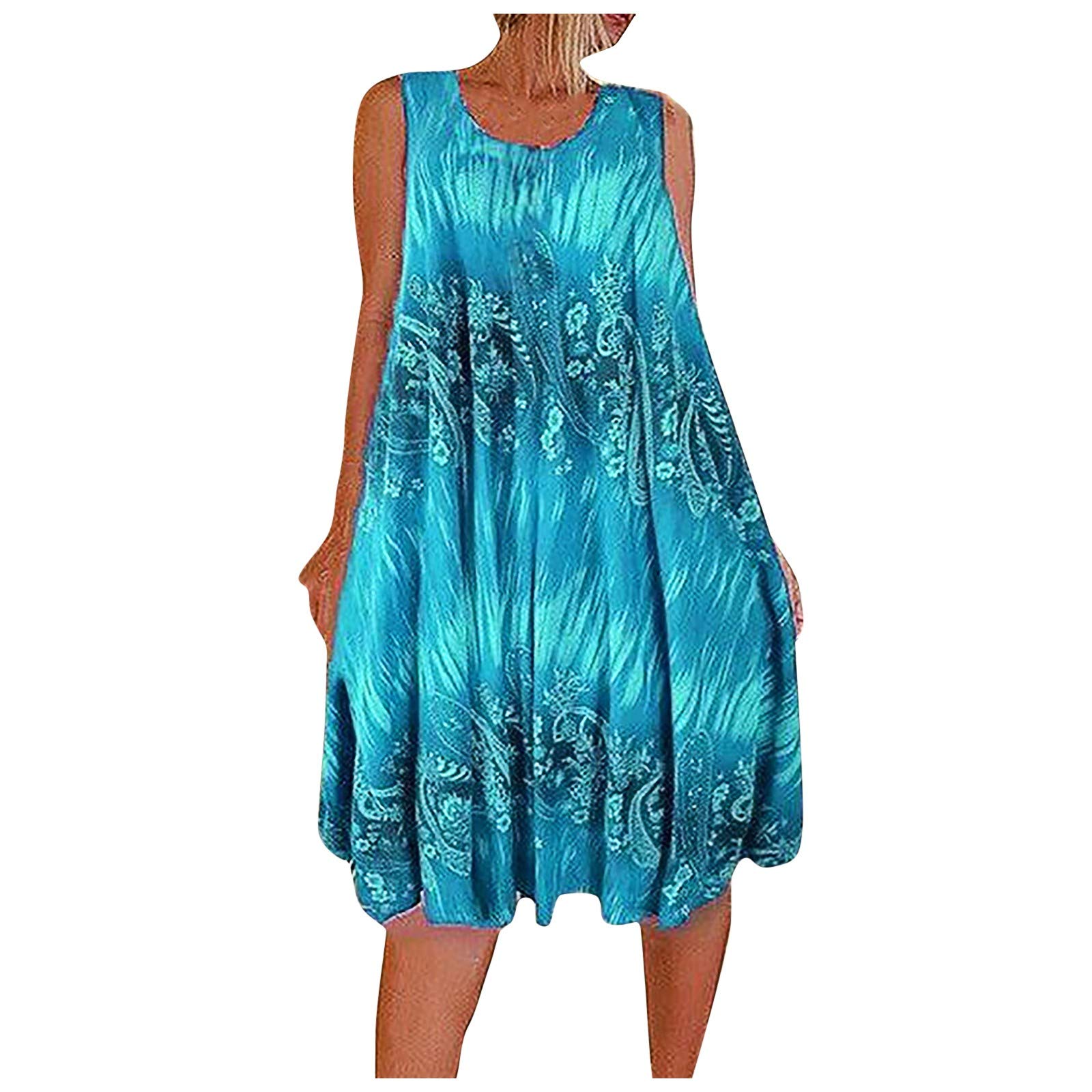 Surttan Vestido Verano Mujer 2023 Vestido Mujer Corto Elegante Comunion Barato Ofertas Vestidos Casual Verano 2023 Vestido de Verano Talla Grande Mujer Baratos Tiras para Vestido Vestidos Cómodos Casa