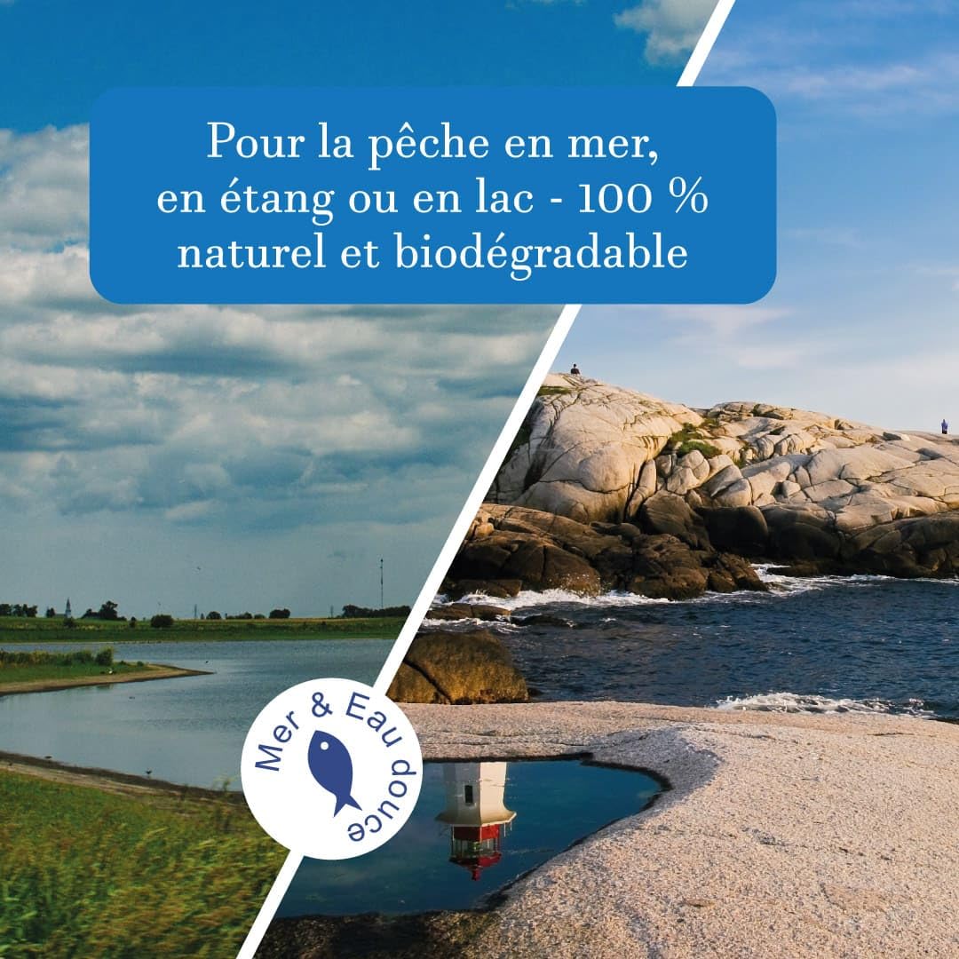 HUILE DE FOIE DE MORUE - Bidon 1 L - La Nantaise de Nutrition - Pour appâts, bouillettes, pellets et amorces - Attractif puissant pour la pêche en mer ou en rivière - Huile très odorante et appétente