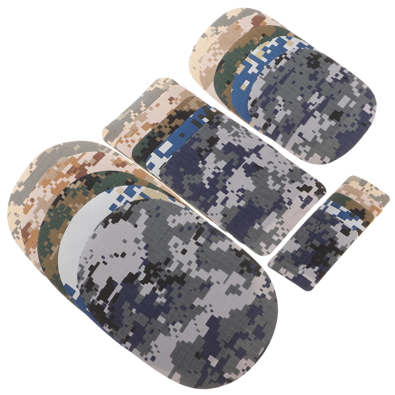 SHINEOFI 60pezzi Toppe Termoadesive Camouflage Per Abbigliamento Patches Per Riparazione e Decorazione Di Giubbotti Jeans Cappelli e Scarpe Per Attività
