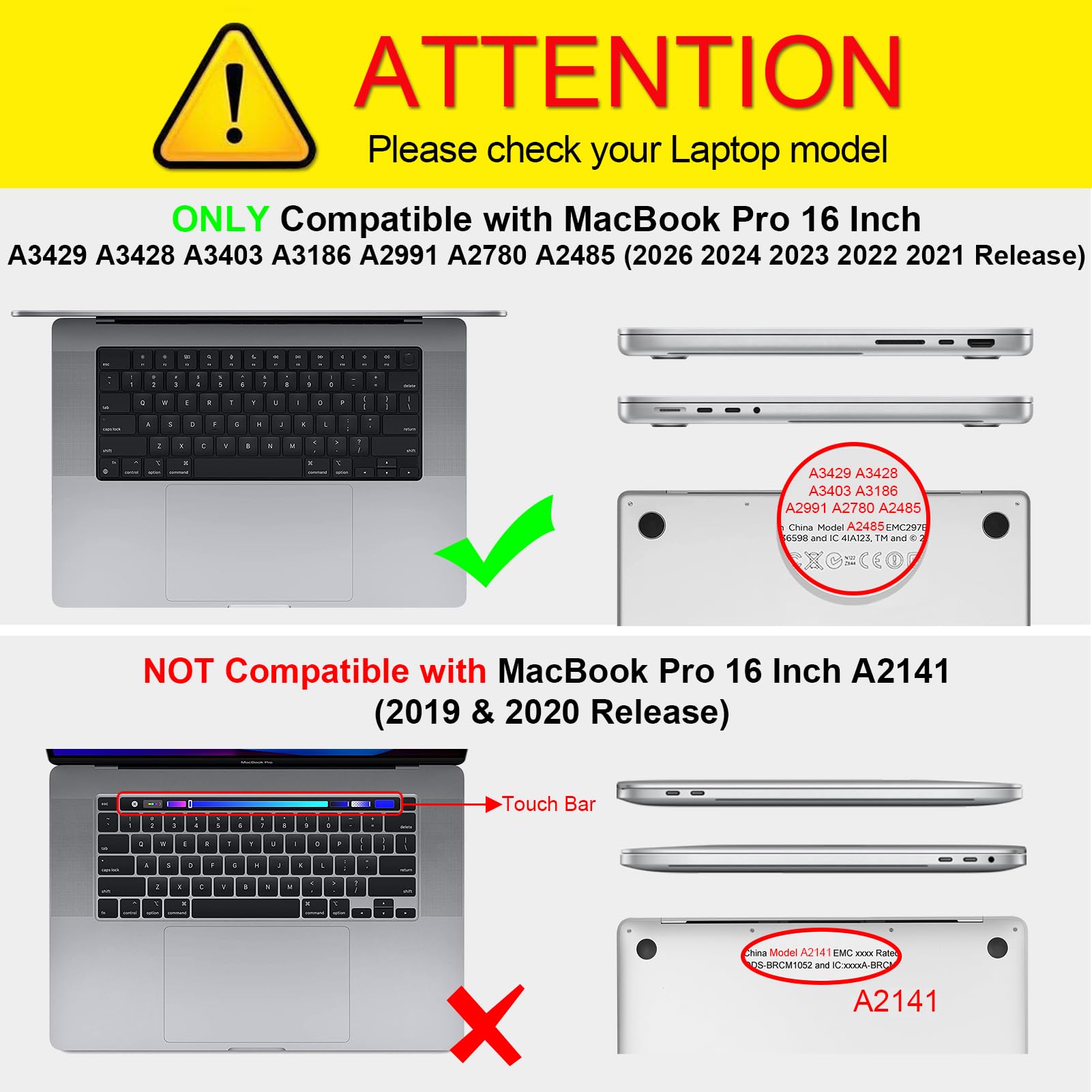 FINTIE Custodia Compatibile con MacBook Pro 16" M5 M4 M3 M2 M1 Pro/Max (2026/2024/2023/2021) - Antiurto Robusto Case con Bordo in TPU Cover, Glittering Nero