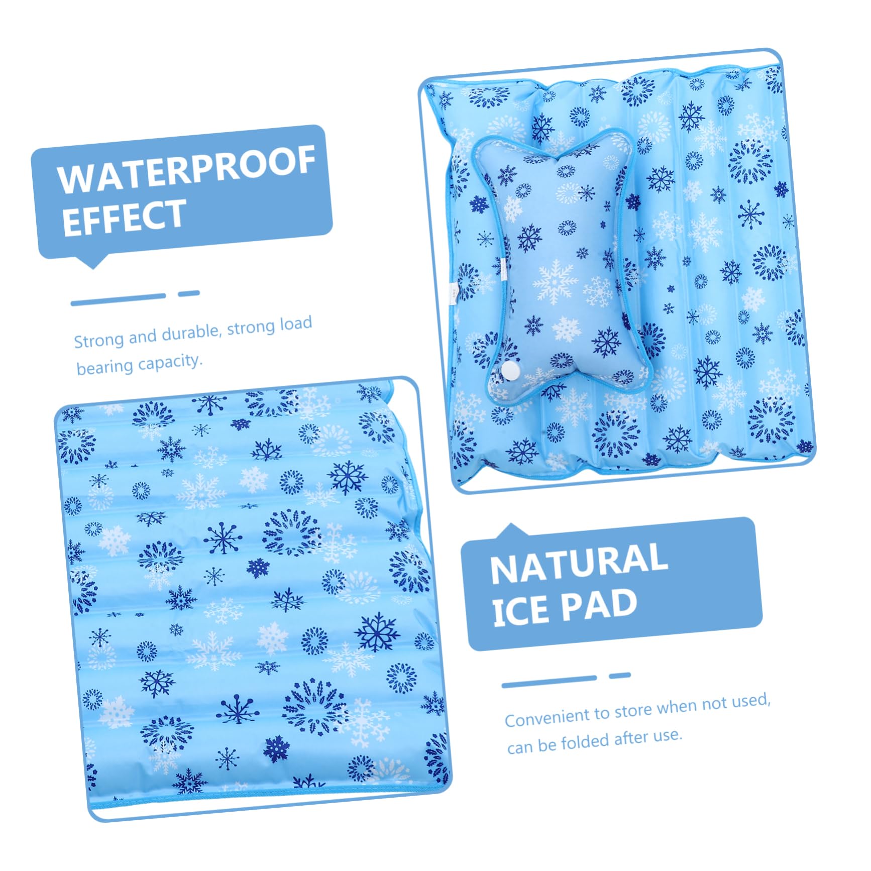 Cabilock Colchón de Agua Refrescante de Verano para Cama Individual, Material PVC Reciclable y Amigable Piel, Adecuado para Niños y Personas Mayores en Temporada de Calor