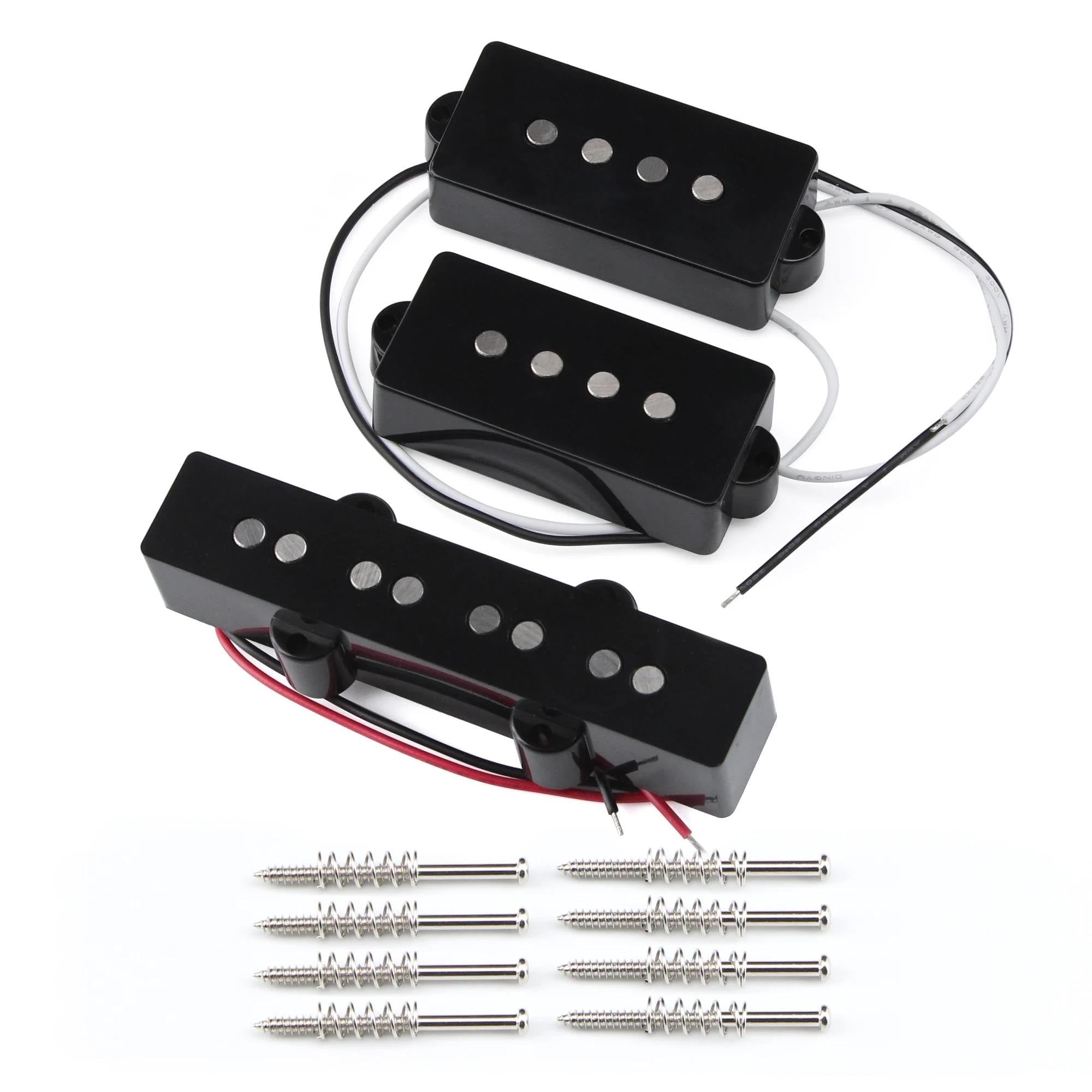 Repuestos Para Pastillas De Guitarra Juego De Pastillas De Bajo Alnico 5 | Pastillas abiertas Pastillas de puente