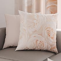 PETTI Artigiani Italiani – Coppia di Federe Cuscino 80×80 cm in Microfibra, Cuscini Arredo Camera da Letto, Divano, Salotto, Set 2 Fodere Copricuscino, Federa Floreale Bianco, 100% Made in Italy