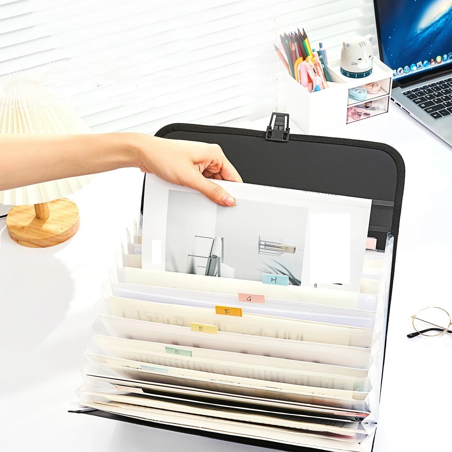 1 organizador de documentos expandible A4.
