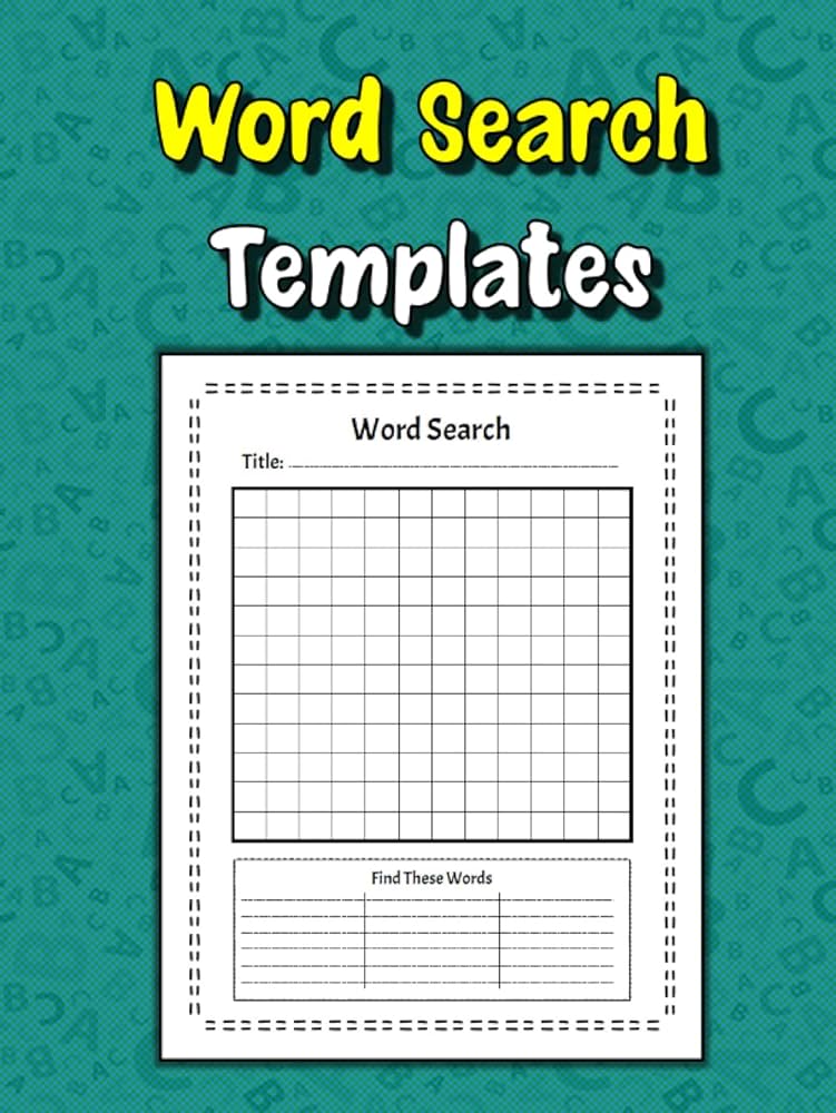 Word Search Templates: Blank Word Search Template Book For Adults, Kids And Teens, Create Your Own Word Searches Puzzles, Make Your Own Word Search, ... Search Books, Fill In The Blank Word word-search-templates-blank-word-search-template-book-for-adults-kids-and-teens-create-your-own-word-searches-puzzles-make-your-own-word-search-search-books-fill-in-the-blank-word