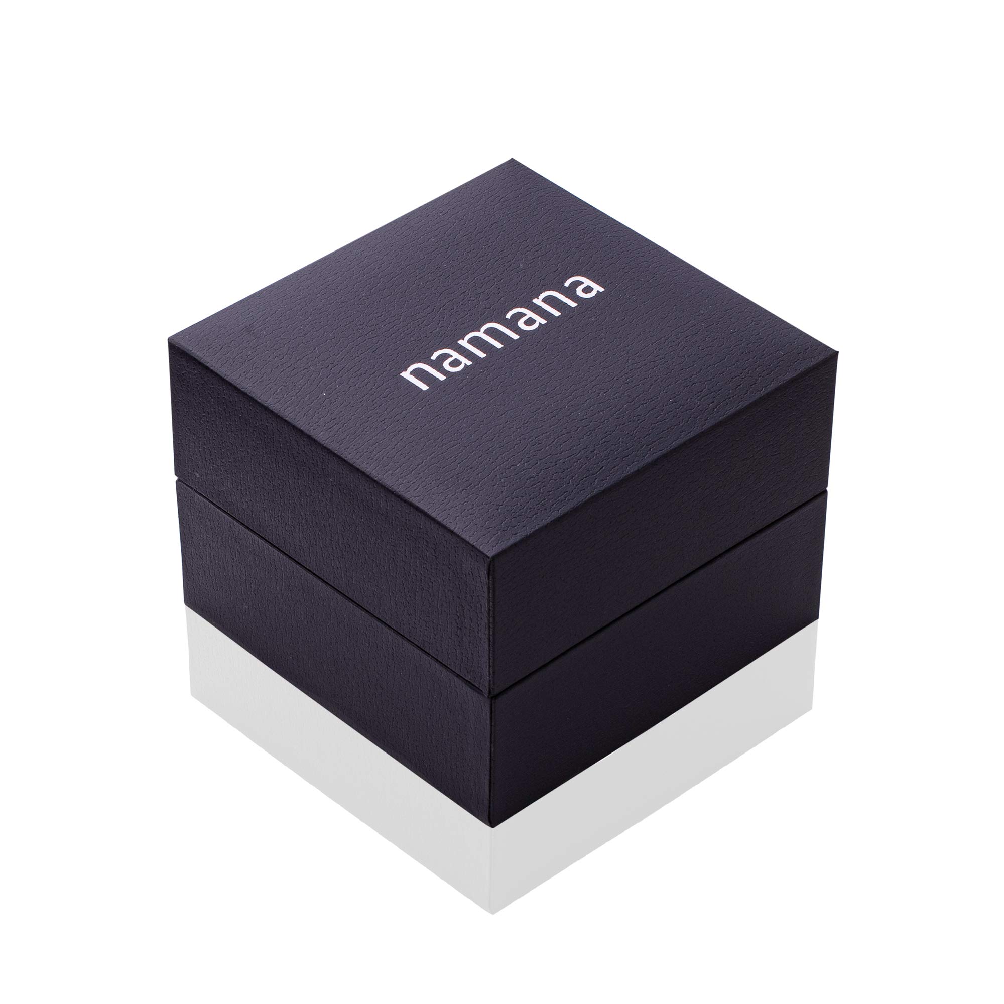 namana Gekreuzter Armreif für Damen, große Manschetten-Armspange aus Silber, Gold oder Roségold, besetzt mit Zirkonia, Armspange mit Geschenkbox