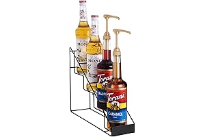 Mustry Coffee Syrup Rack - The Perfect Complement to Your Coffee Nook