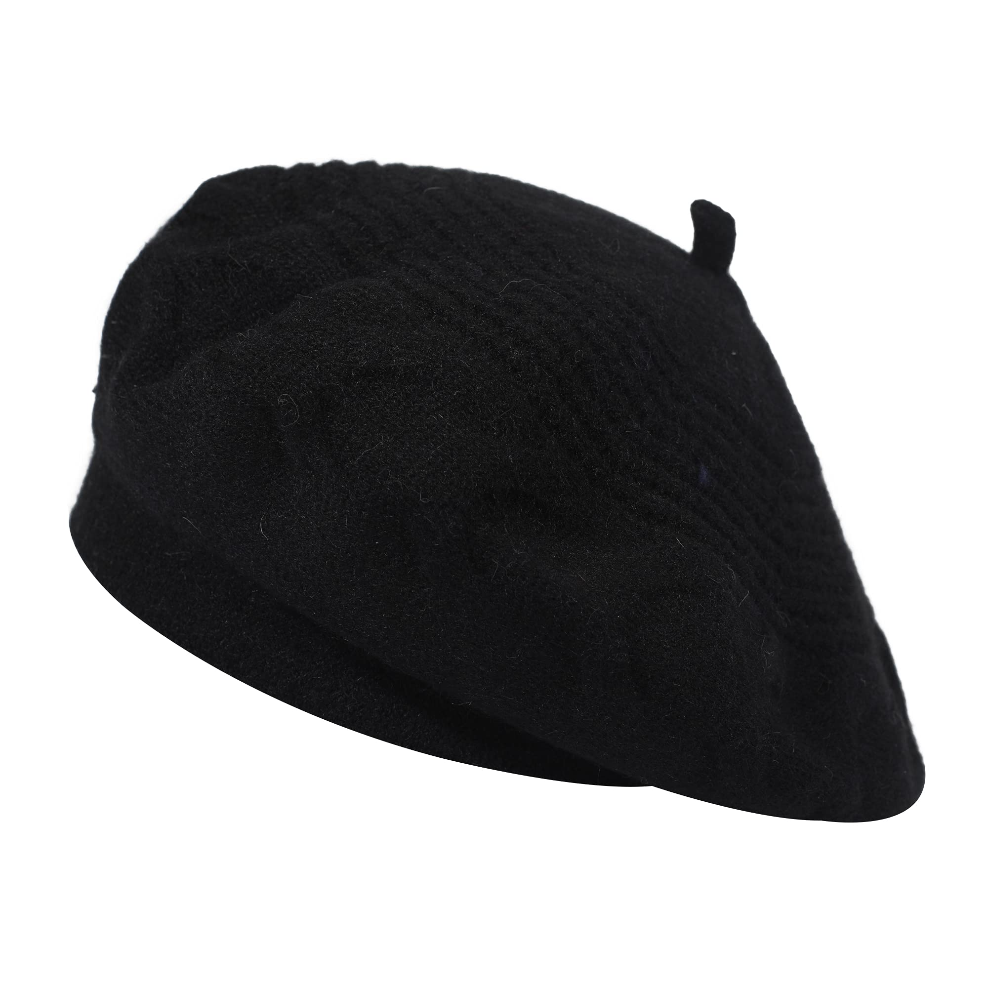 French Beret hat Reversible Solid Color Cashmere Knit Warm 
