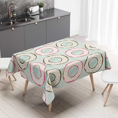 Vista 54 de Mantel blanco Redondo para Mesa De 4 Sillas Geometry Lattice Line Modern Outdoor Mantel para Boda Fiesta de Vacaciones 30 X 30 Pulgadas