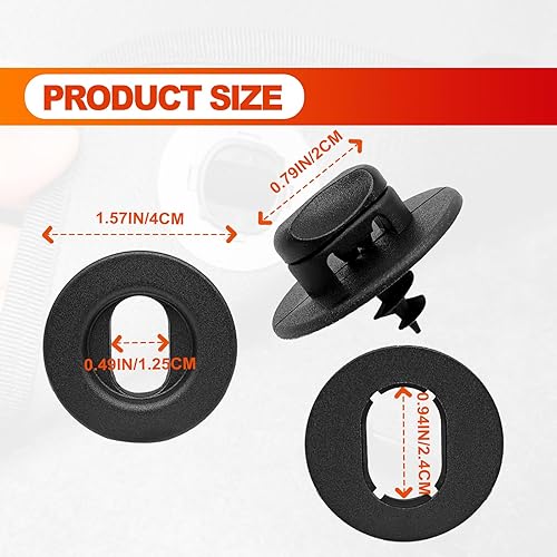 Miniatura 6 de Juego de 5 clips de retención para alfombrapiso, retenedores de alfombrillas para piso de automóvil, alfombrillas para automóvil, compatibles con