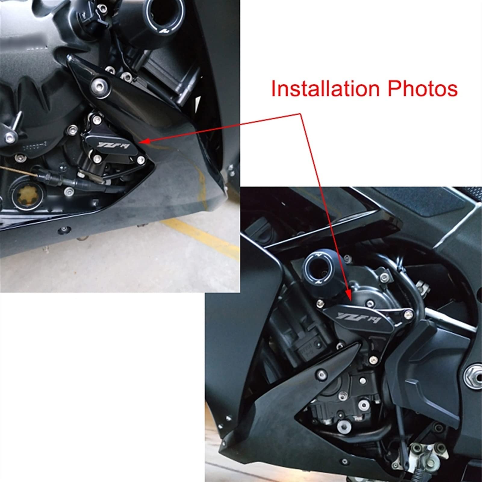 Für Yamaha YZF R1 2007 2008 Motorycle Motor Schutzhülle Crash Pad Sturzpads Protector Fallschutz