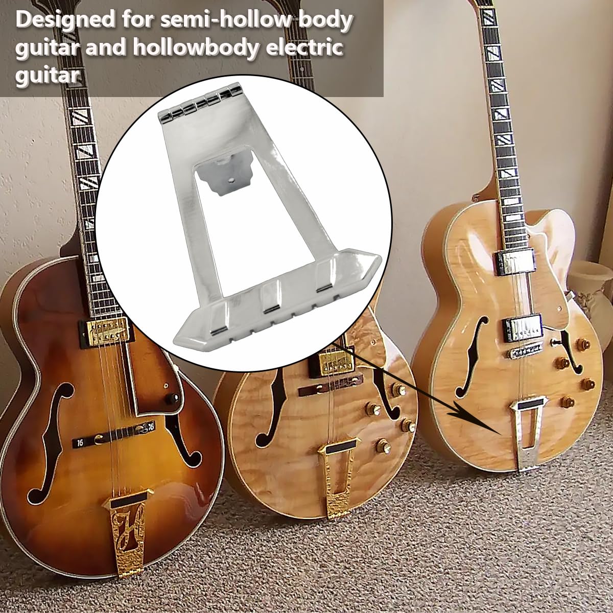 Amazon.com: Domofa 6 String Trapeze Tailpiece Bridge Tailpiece for