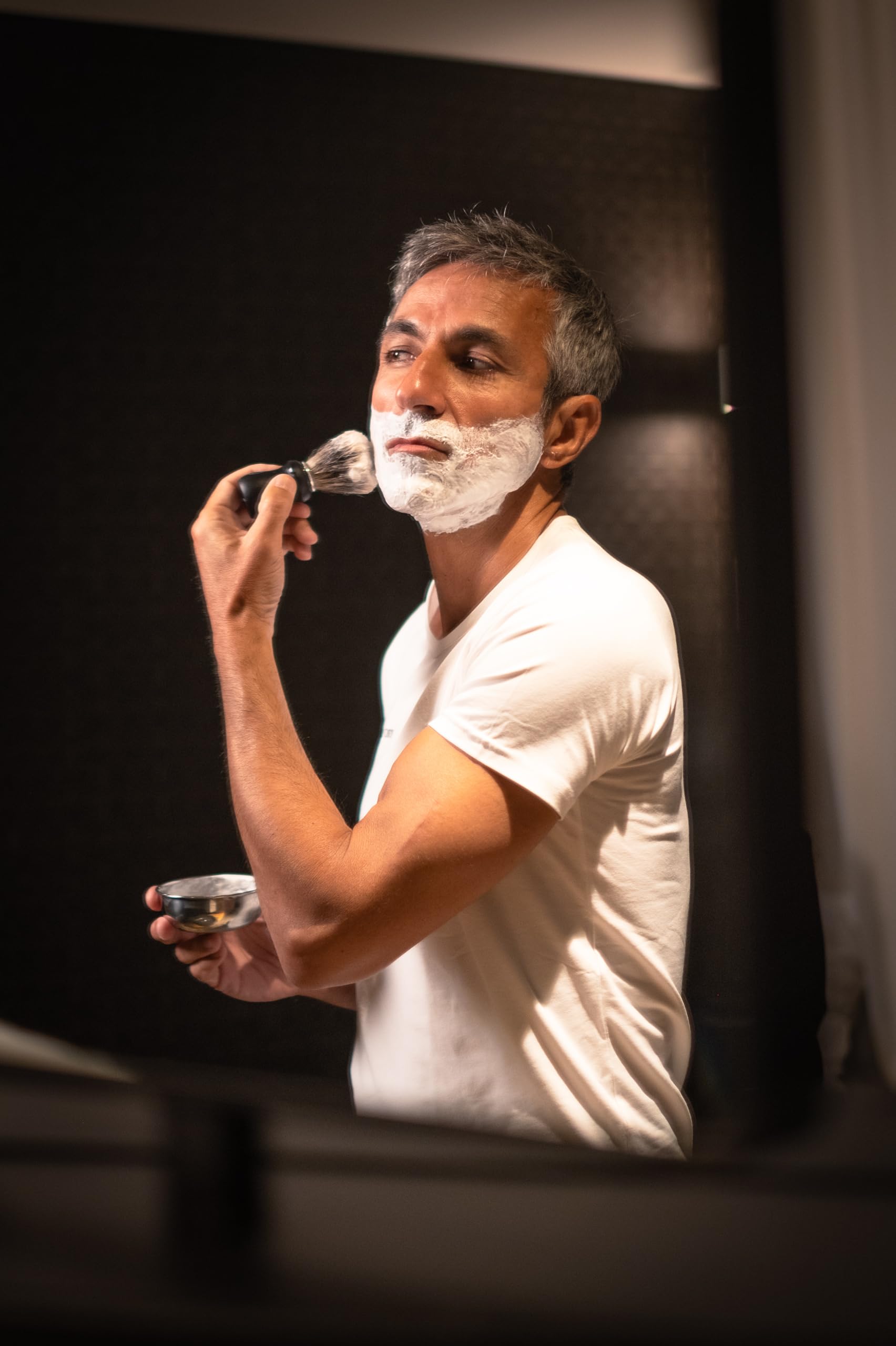 Emporio Del Uomo Shaving Cream - Crema da barba idratante e nutriente per uomo | all'olio di mandorla dolce e mentolo | per una rasatura morbida e confortevole | 250 ml / 1000 ml (1000 ml)