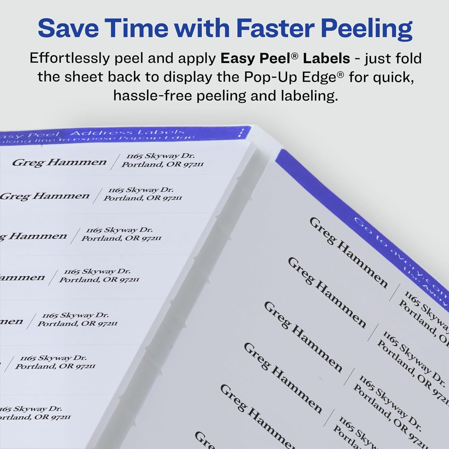 Avery Printable Address Labels with Sure Feed, 1" x 2-5/8", Glossy Clear, 300 Blank Mailing Labels for Laser and Inkjet Printers (6521) - Image 4