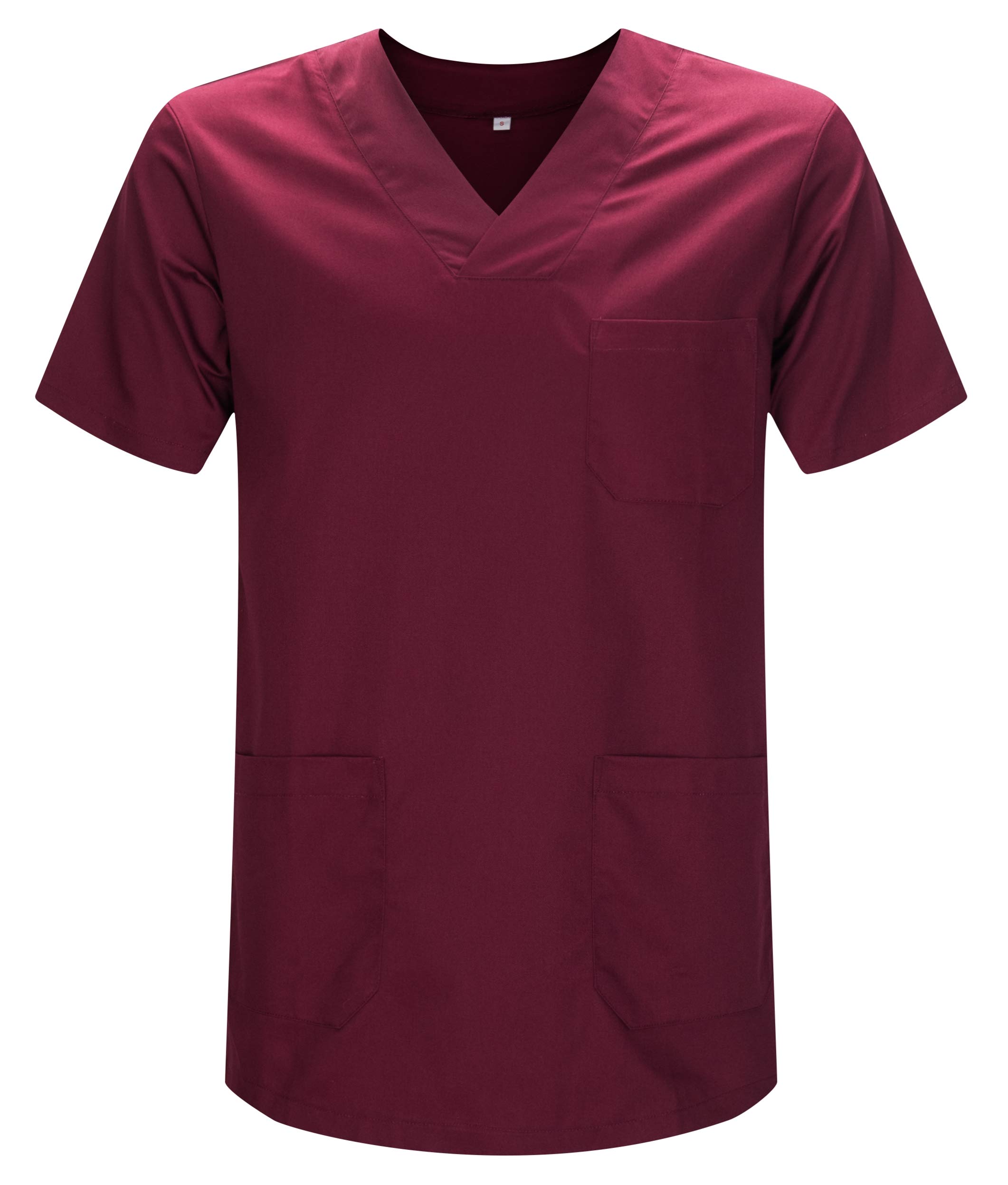 Scrub Top Unisex Scrubs - Medical Uniform V-Neck Tunic Scrub Top 817