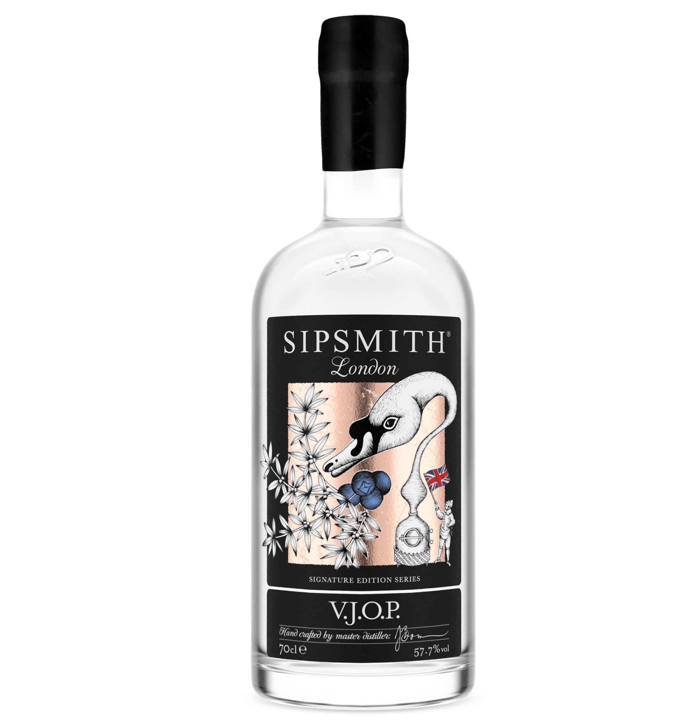 Sipsmith V.J.O.P. London Dry Gin I Besonders intensiv mit ausgeprägter Wacholdernote I 57.7% Vol I 700ml Einzelflasche