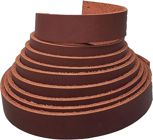 Correas de cuero de 58 pulgadas de ancho Correa de cuero de caoba de latigo cerosa de hasta 96 pulgadas de largo 6-7 oz (0.094 0.110in) de cuero