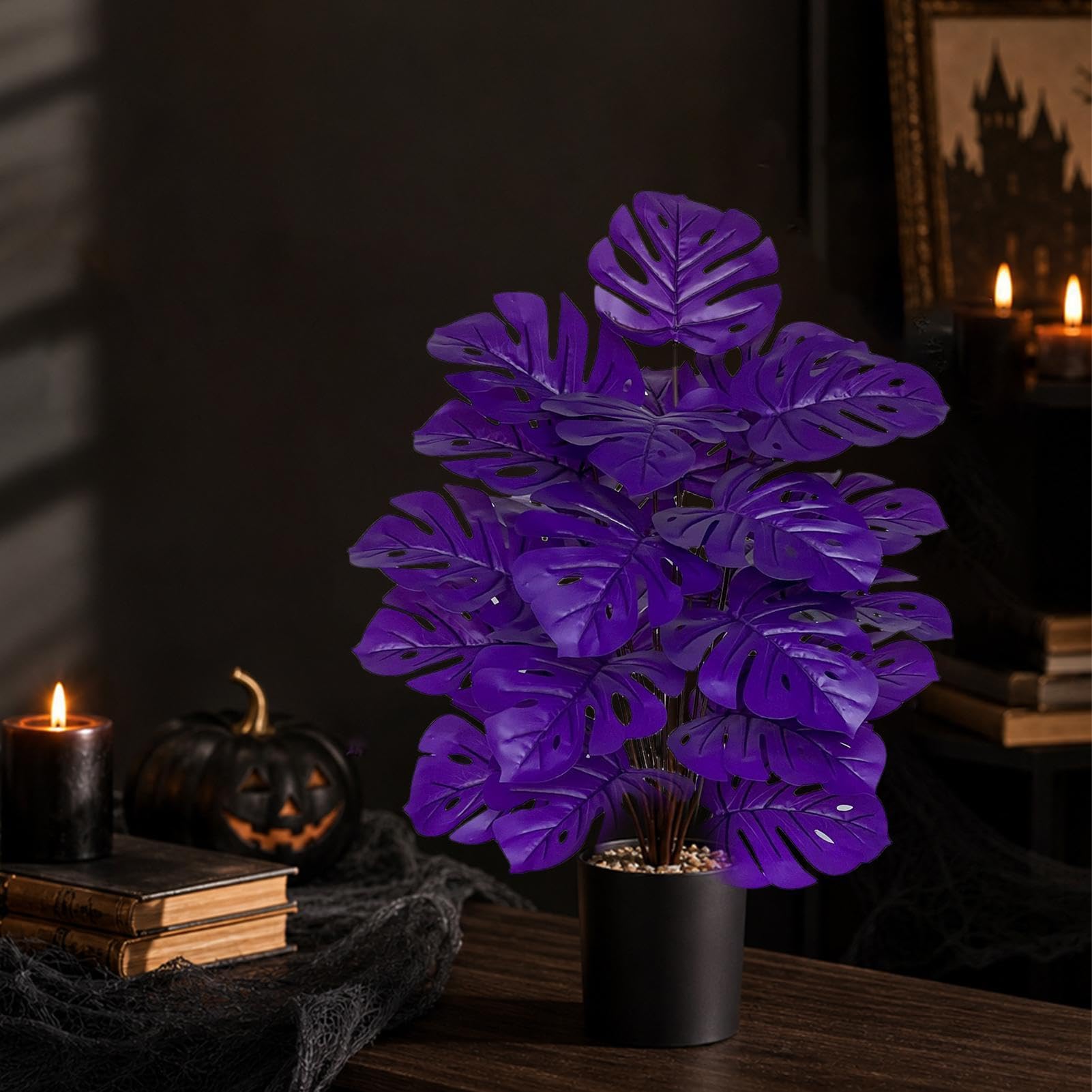 Palme Artificiali Decorazione Realistica di Piante Verdi Resistenti alle