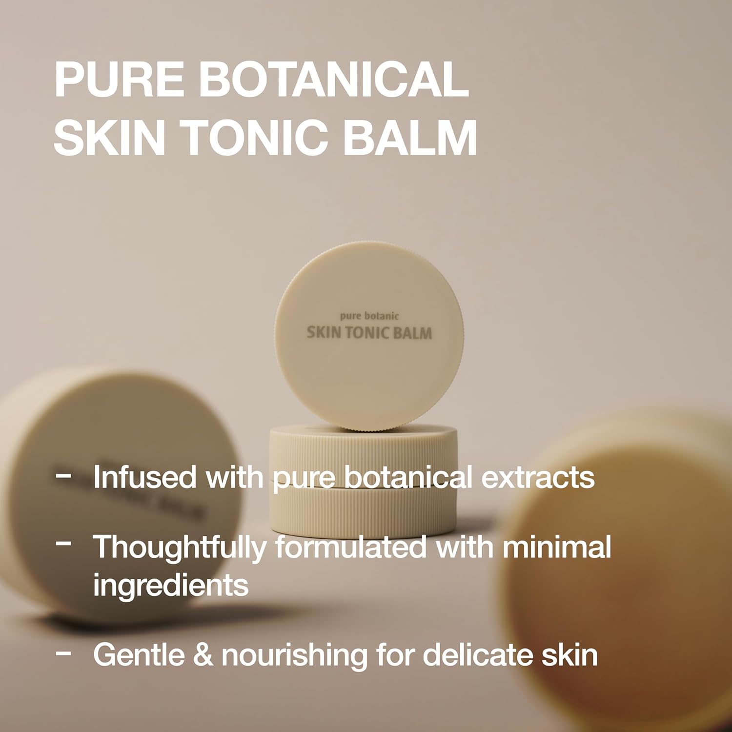 SKIN TONIC BALM – Organic Facial Balm with Shea Butter, Korean Face Moisturizer for Dry & Sensitive Skin, Deep Hydrating & Soothing Multi-Cream, Paraben-Free Skincare (0.53 oz / 15g) - Image 2