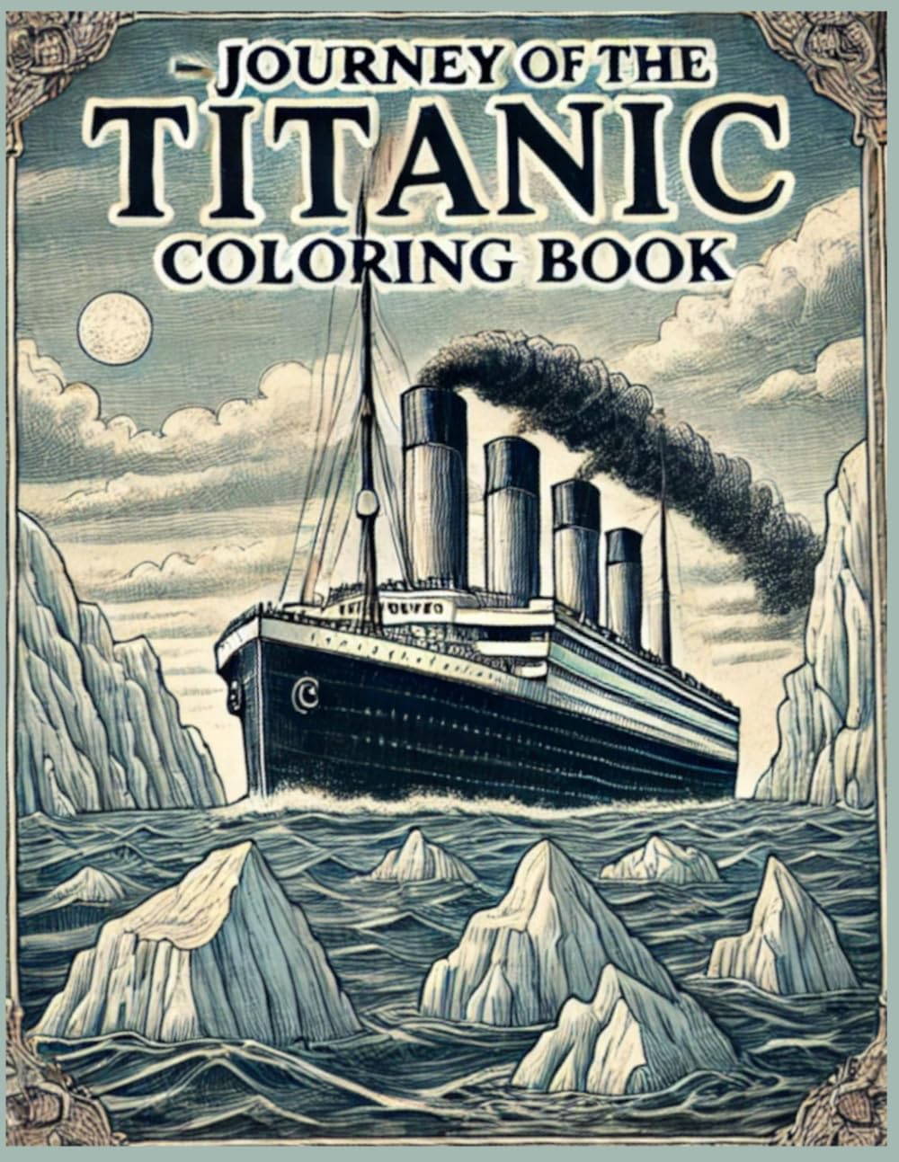 Journey of The Titanic Coloring Book: Story of The Titanic Through Coloring Pictures