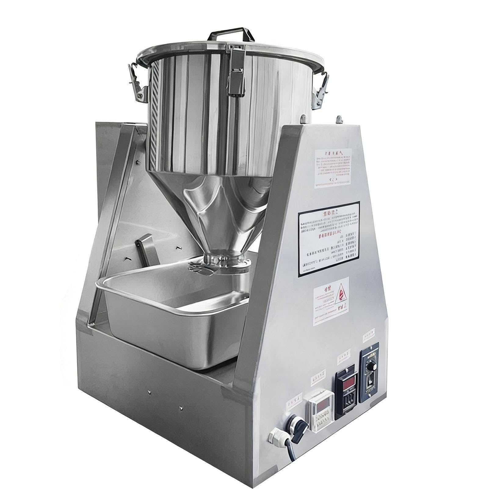 guoyjmm Particle Powder Mixer, Laboratory Stainless Steel Dry Powder Mixer, Electric Dry Powder Mixing Machine, for Medicine Powders/Nuts/Cereals 20L