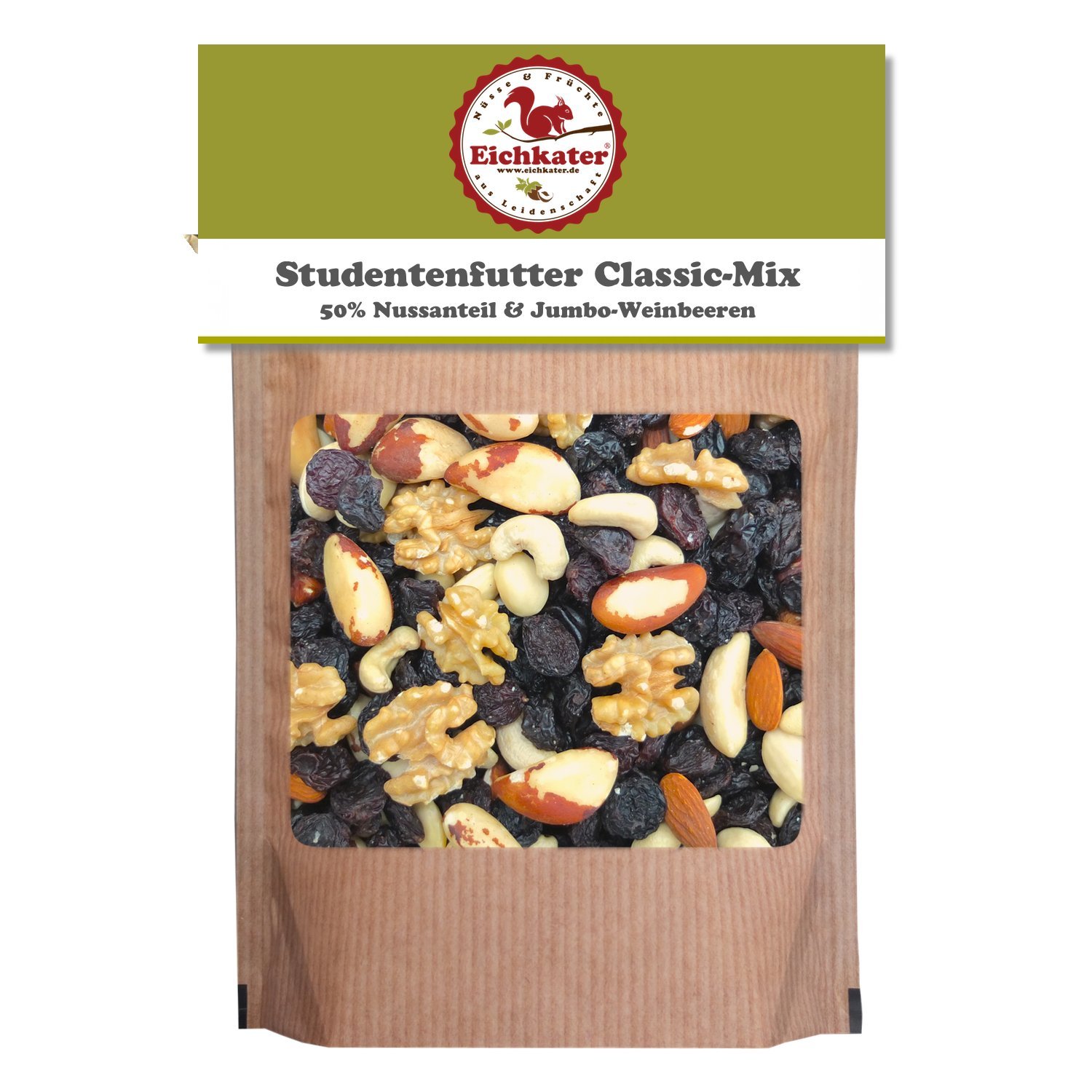 Eichkater Studentenfutter Classic-Mix 4er-Pack (4x1000g)