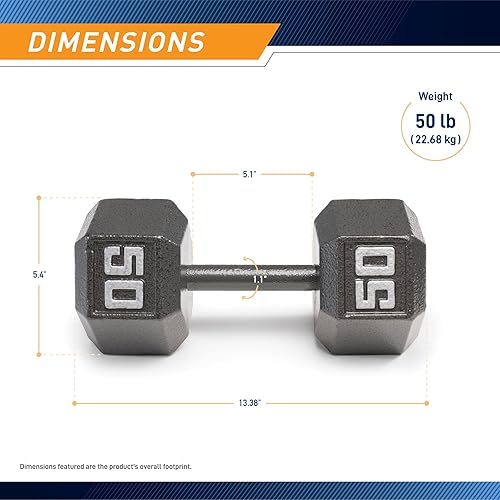 Miniatura 2 de Marcy Colección de mancuernas hexagonales de hierro fundido, tamaño disponible de 3 libras a 100 libras, se venden por separado