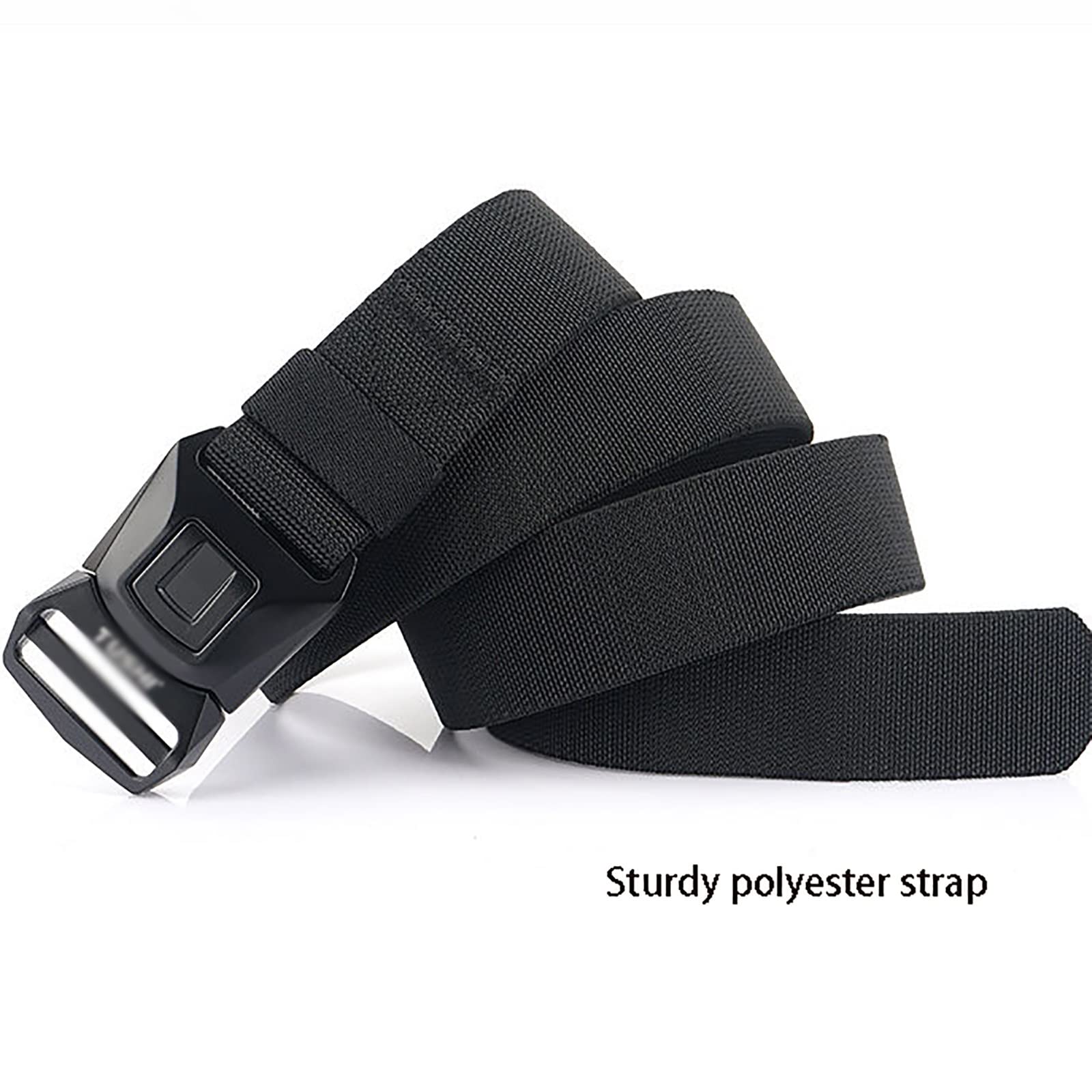 Generic Cinture Uomo Donna, Cintura militare tattica in nylon resistente con fibbia POM a sgancio rapido, 3 cm di larghezza 110 - 170 cm di lunghezza, 2 pezzi