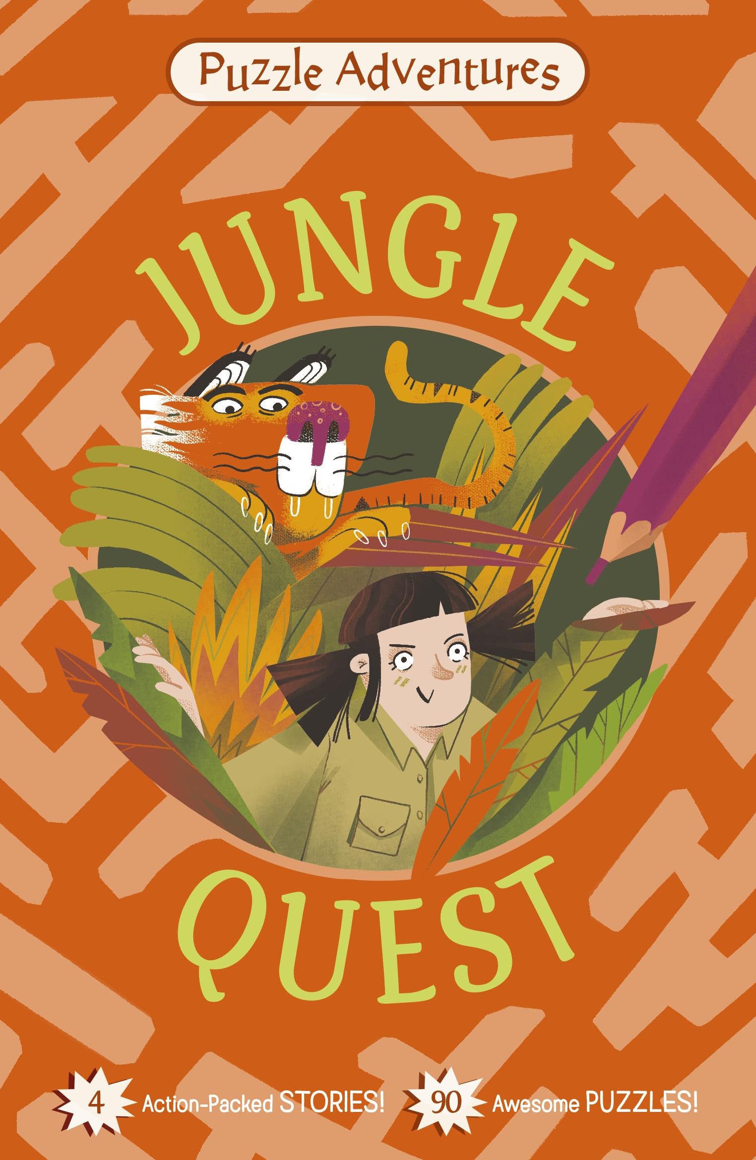 Jungle Quest: 4 Action-Packed Stories, 90 Awesome Puzzles! (Puzzle Adventures)
