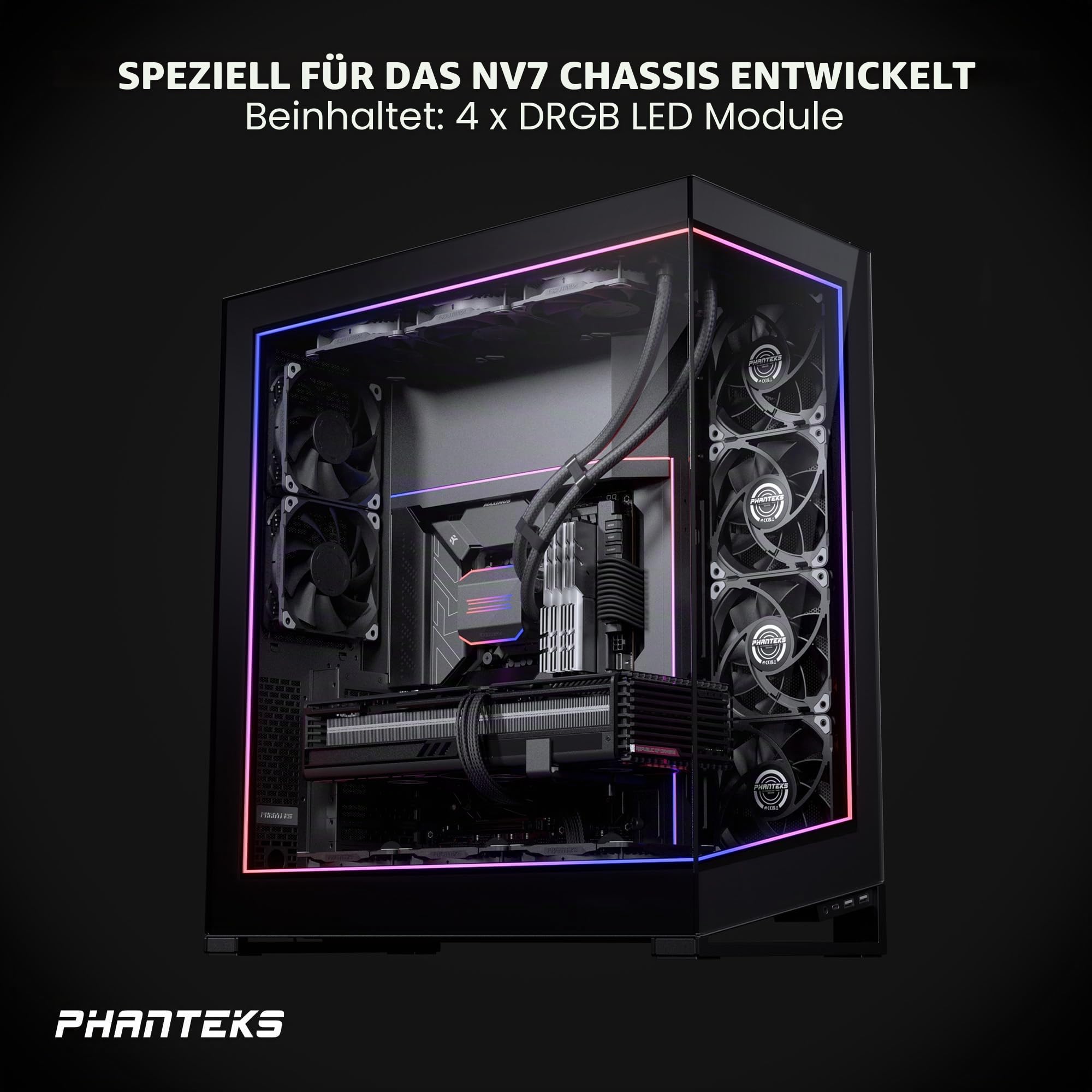 Phanteks Nv7 Full Tower Kit Di Potenziamento Della Luce Rgb (phanteks Nv7 Led Kit - Black)