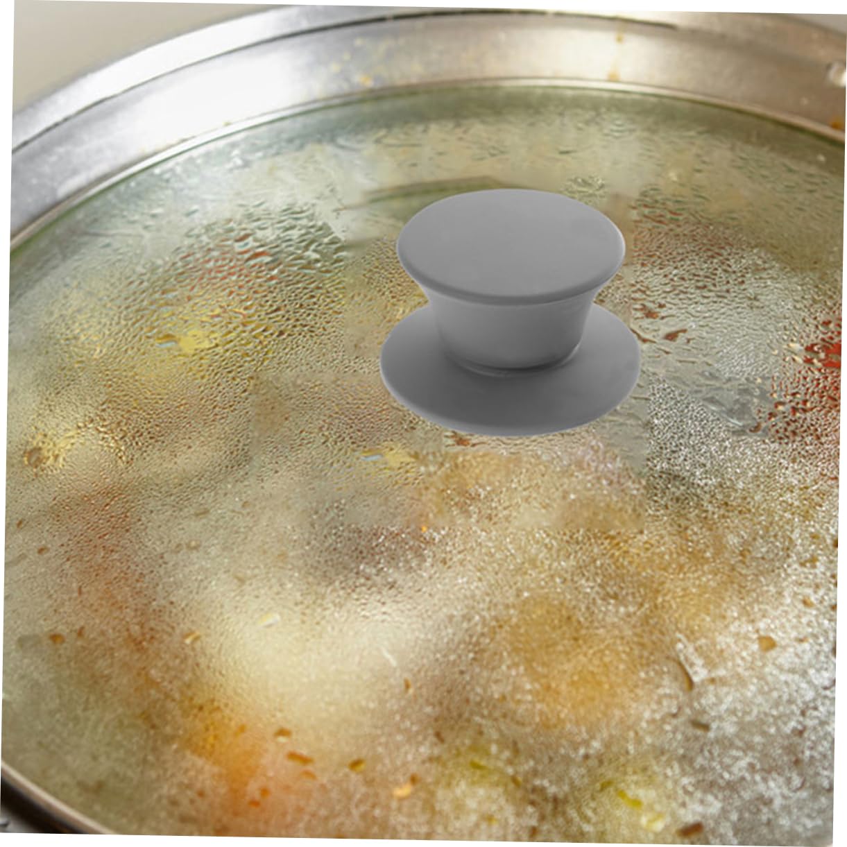 IMIKEYA 4 Set Coperchio Pentola in Silicone Coperchio Della Della Pentola Maniche Di Pentole Da Cucina Copertura Del Manico Della Ferro Da Stiro Grey 4 Pezzi * 4
