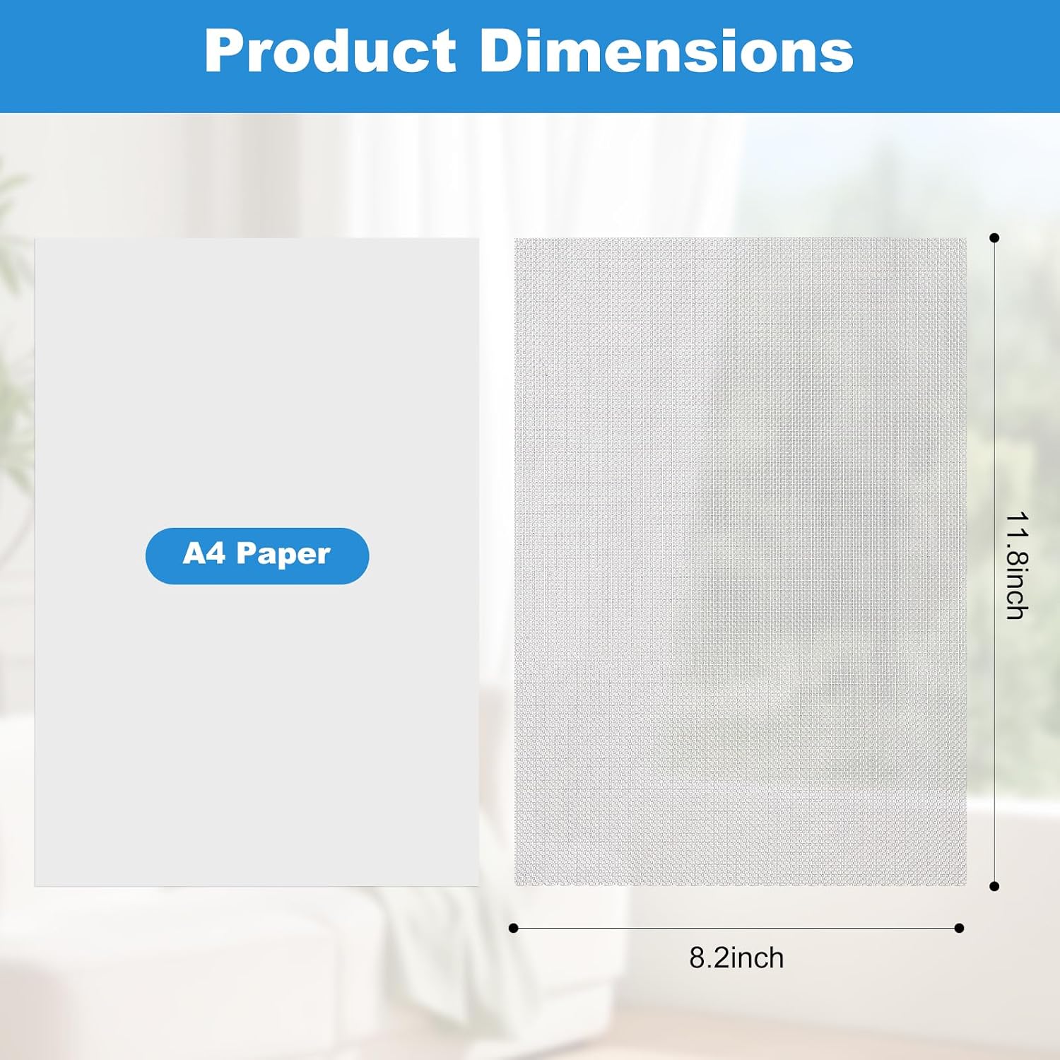 304 Stainless Steel Wire Mesh Screen, 6 Pack 11.8 x 8.2 inch Metal Mesh Screen for DIY Projects, Cages, Vents, Garden, Window Screens, and Filter Mesh